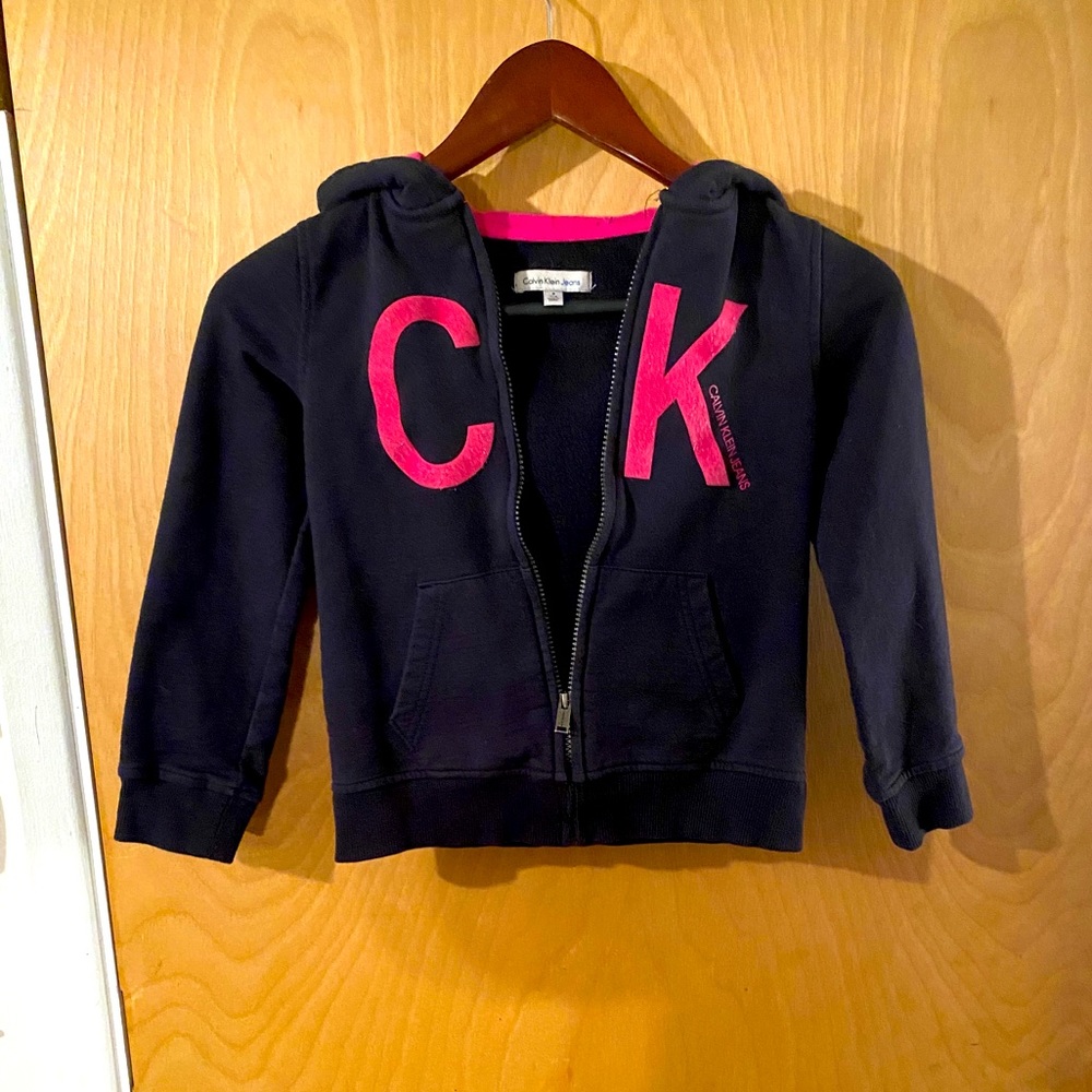 Black and pink Calvin Klein hoodie
